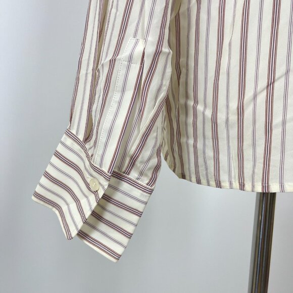 $455 NOWT See By Chloé Floral Stripe Top Blouse Size 38 - Picture 8 of 13